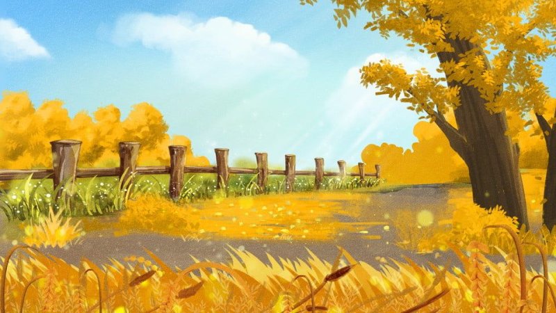 Поле нарисованное