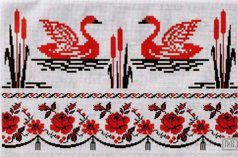 Кубанские казачьи орнаменты вышивки