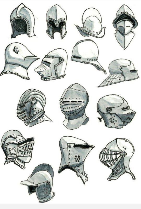 Рыцарский шлем референс