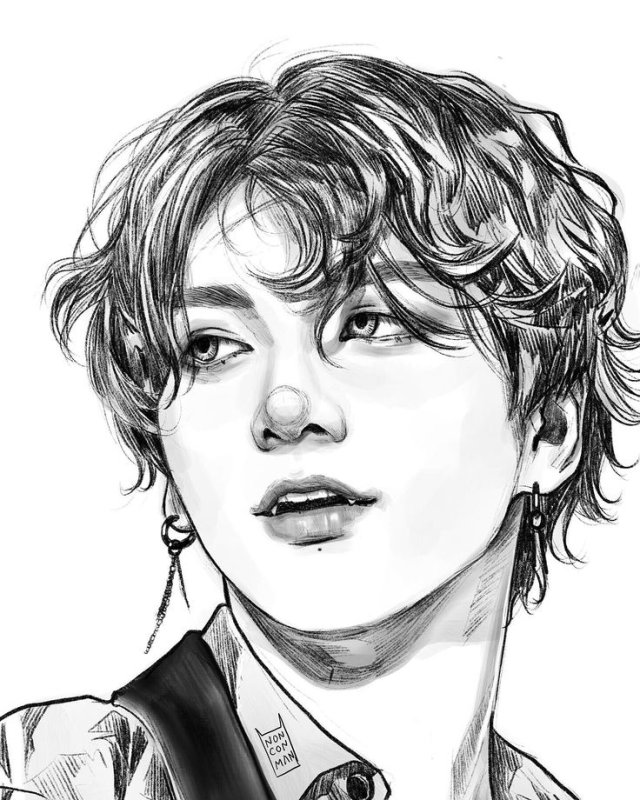 Рисунки BTS Чонгук