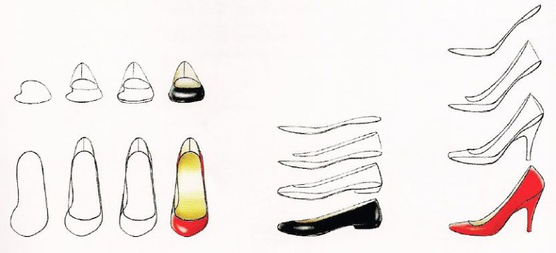 Туфли для рисования