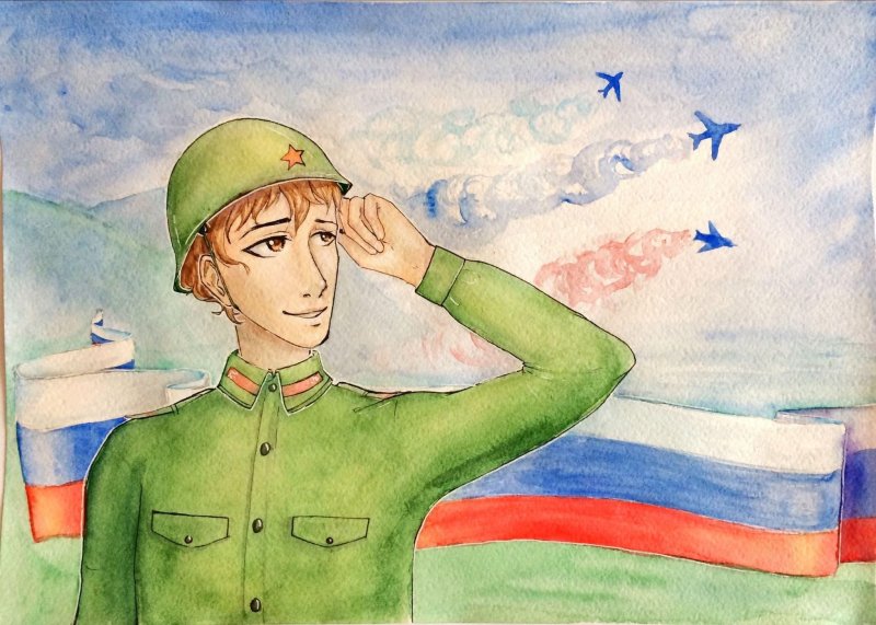 Рисунки на военную тему