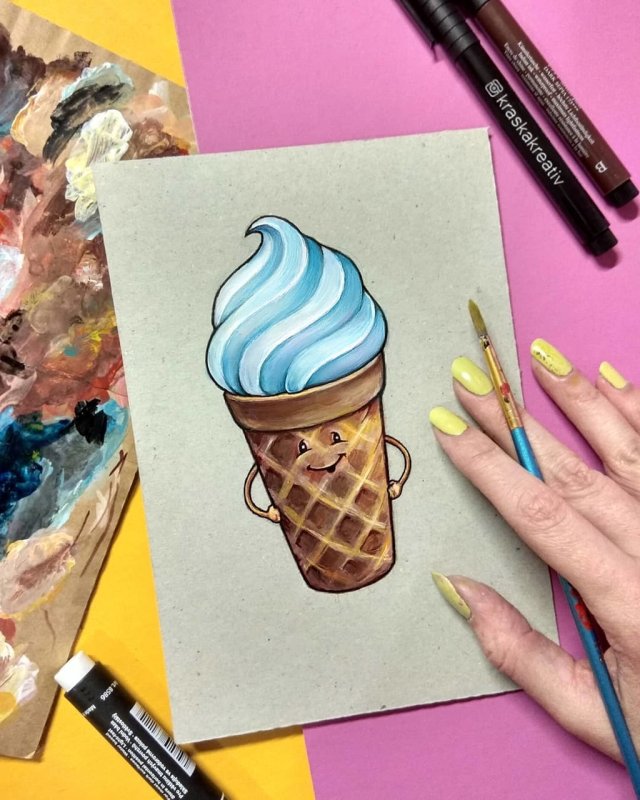 Рисунки маркерами