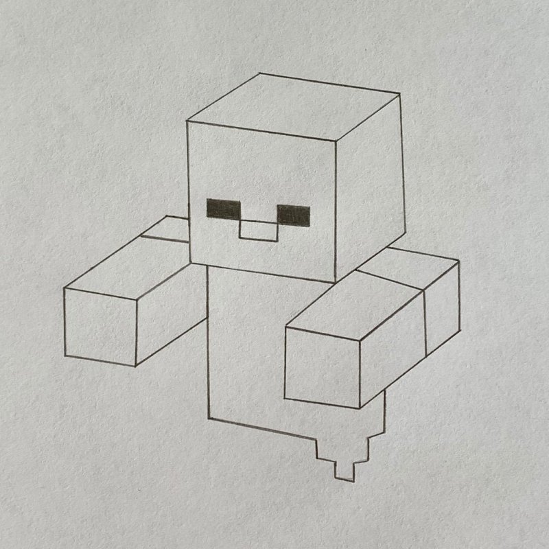 рисунки для срисовки майнкрафт
