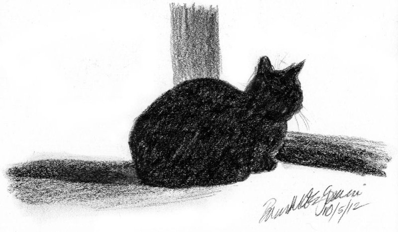 Кошка рисунок