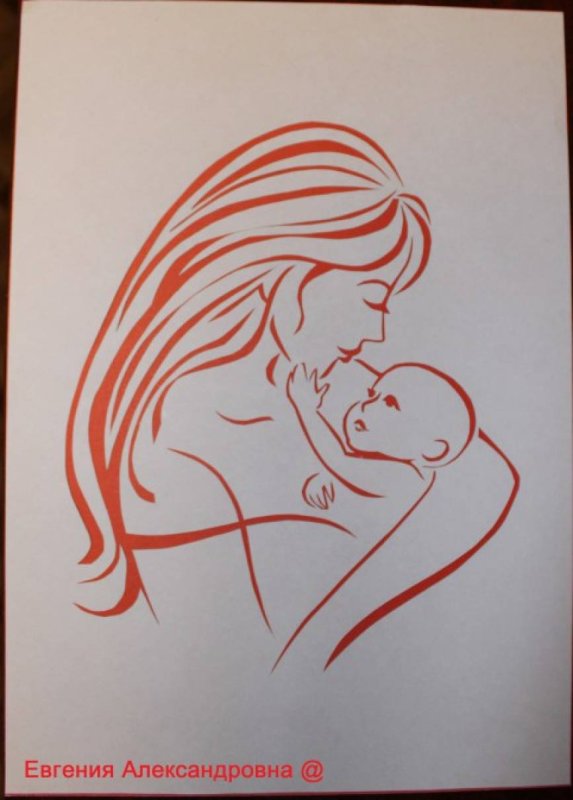 Рисунок ко Дню матери