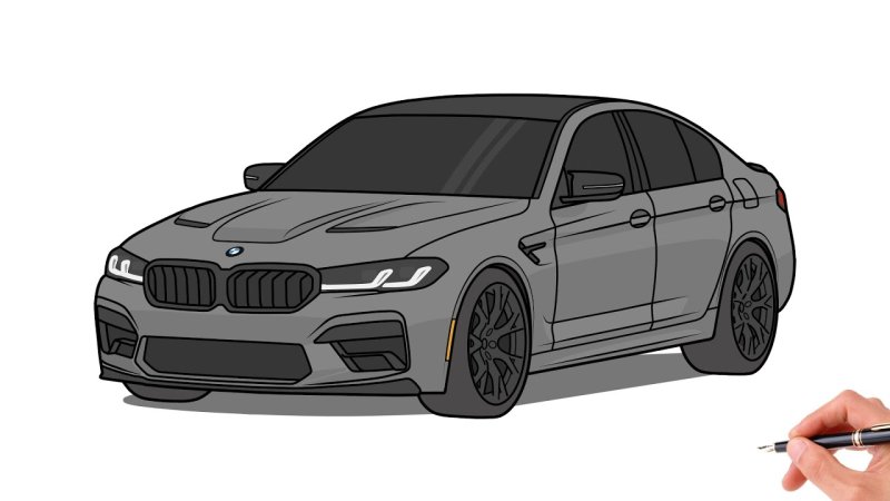 BMW m5 f90 draw