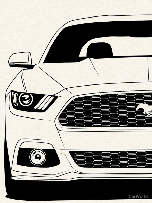 Ford Mustang спереди