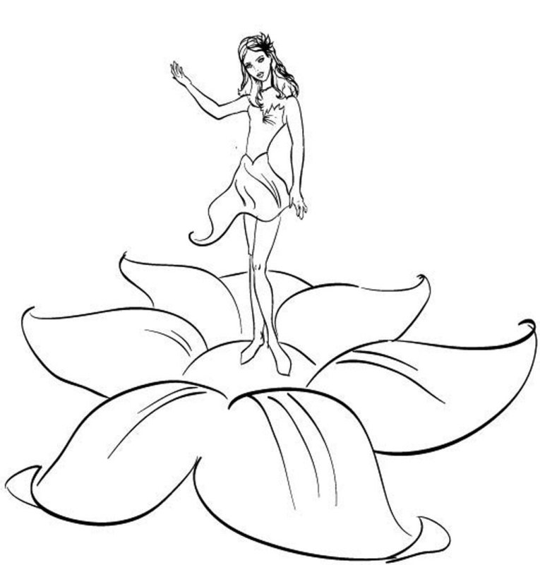 Рисунок Дюймовочки