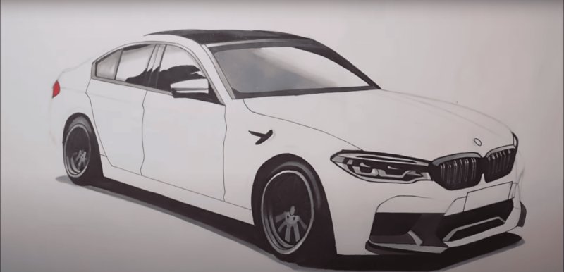 BMW m5 f90 скетч
