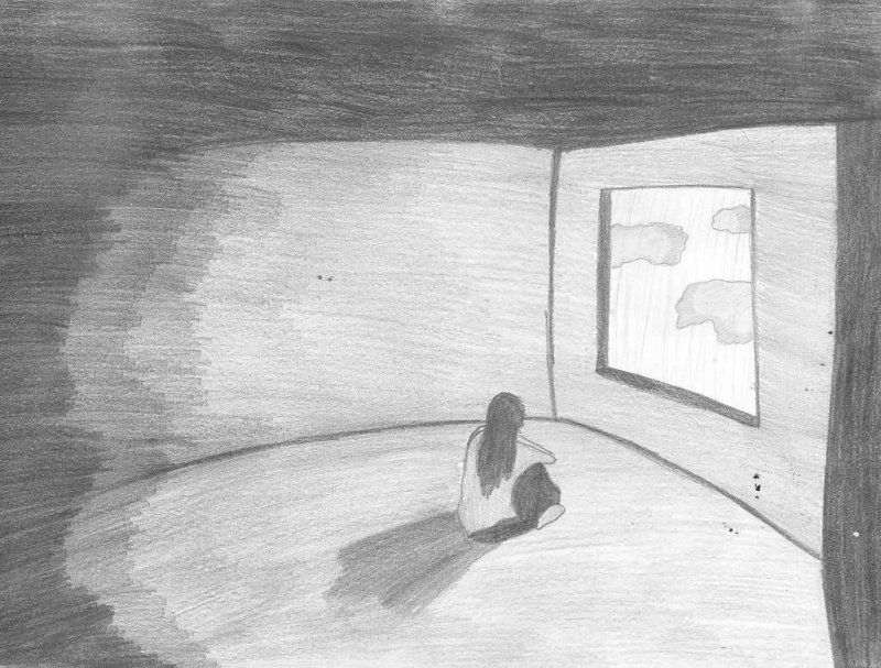 Грусть рисунок
