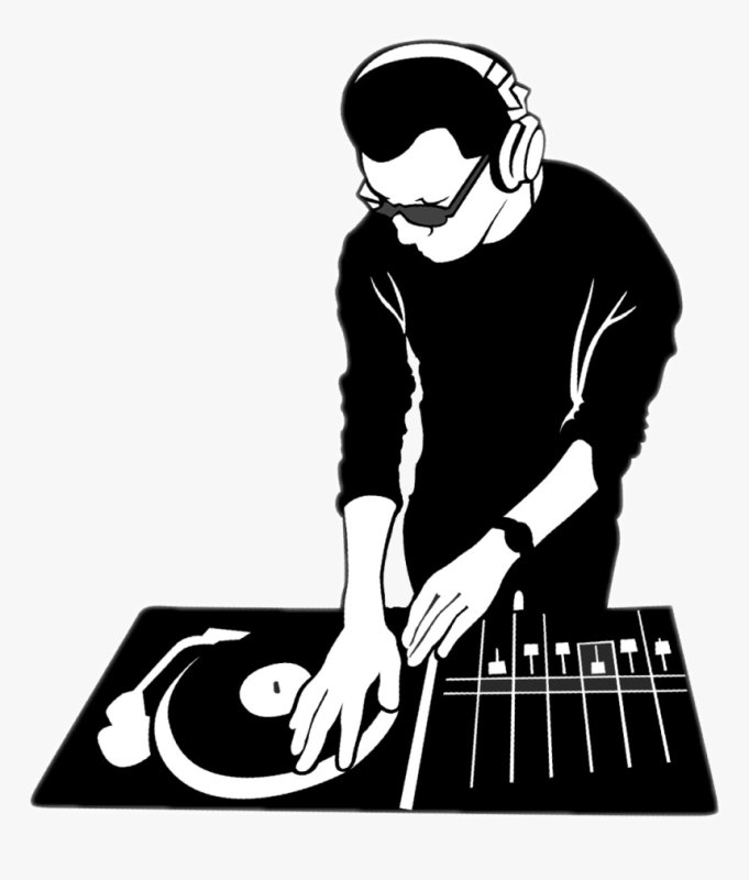 DJ пульт вектор сбоку