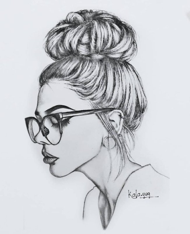Девушка рисунок