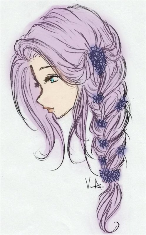 Девушка рисунок