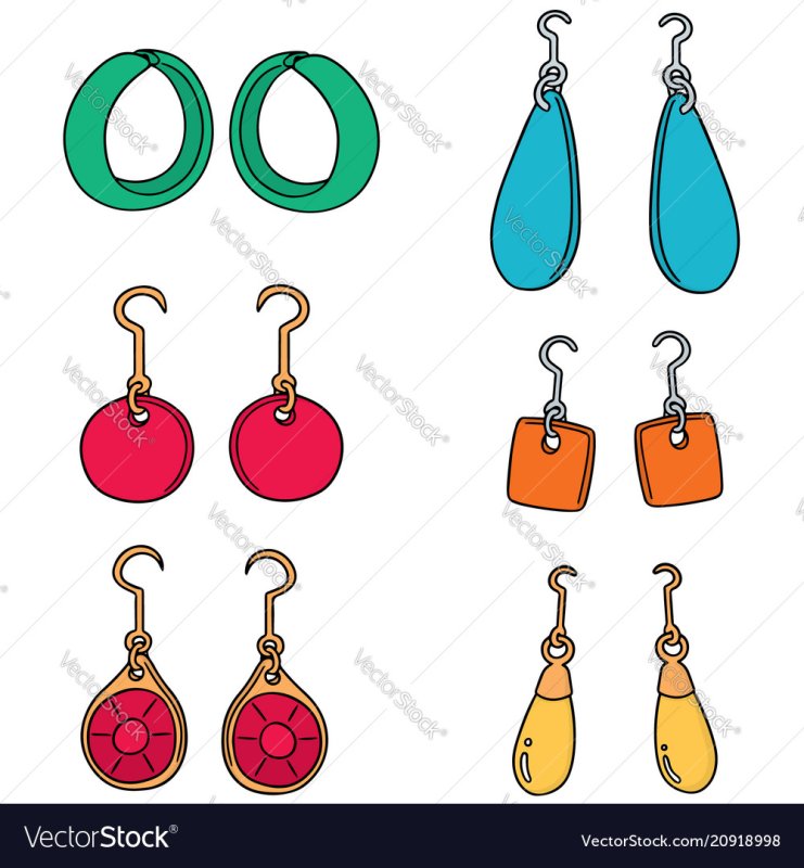 Сережки для рисования