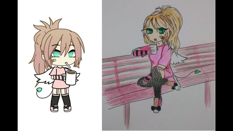 Рисунки человека гача