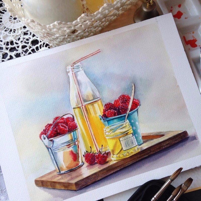 Мария Мишкарева акварель картины