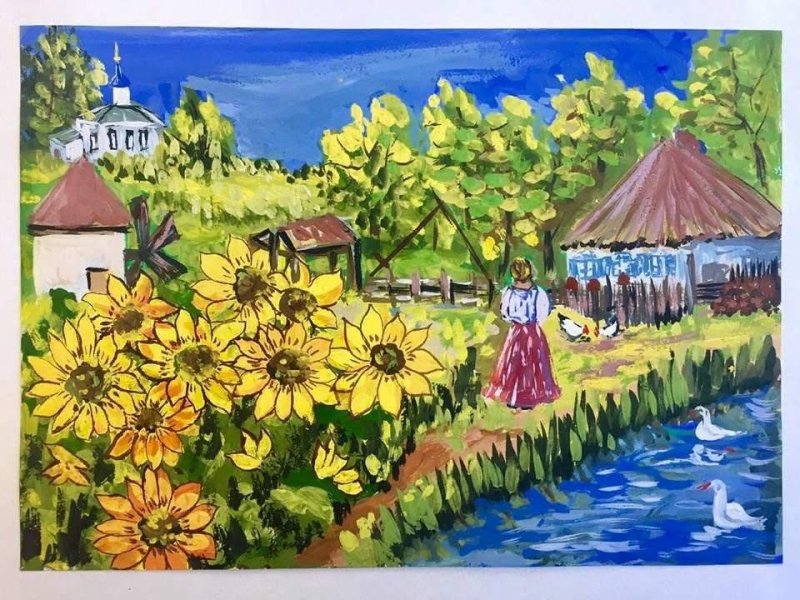 Рисунок на кубанскую тему