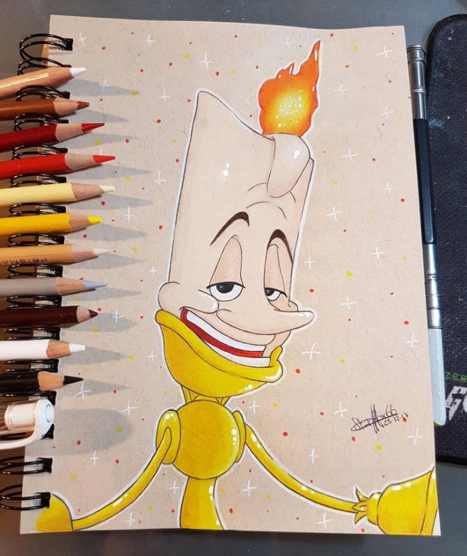 Рисунки Дисней маркерами