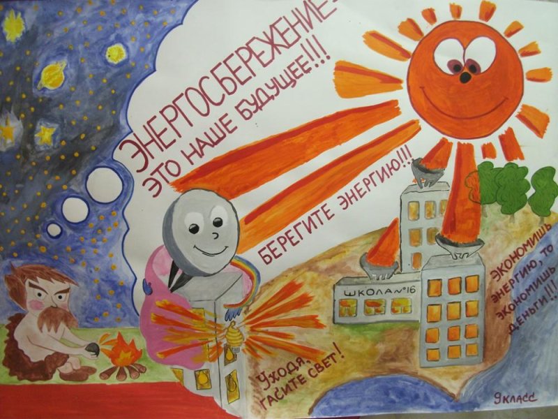 Энергосбережение рисунки детей