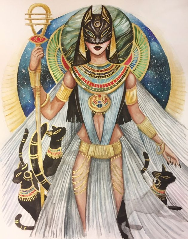 Bastet богиня Египта арт