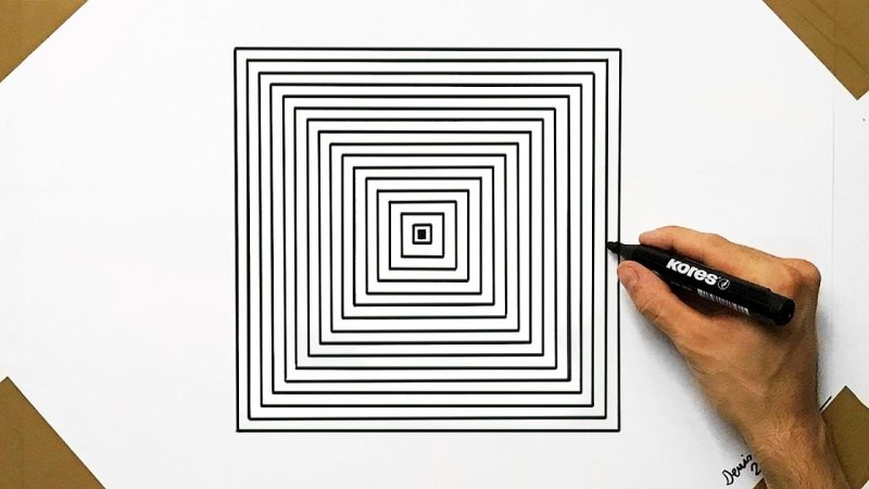 Иллюзии карандашом