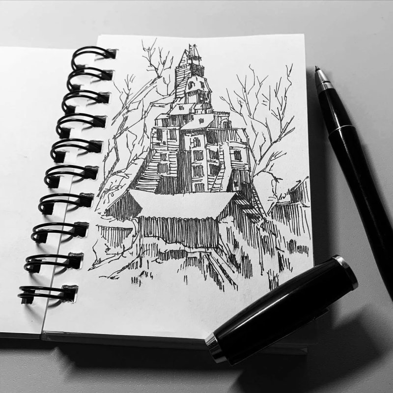 Рисунки в скетчбуке