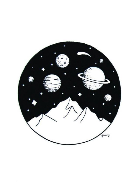 Рисунки планет для срисовки