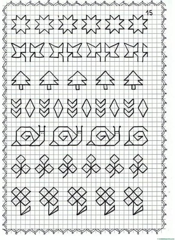 Узоры по клеточкам