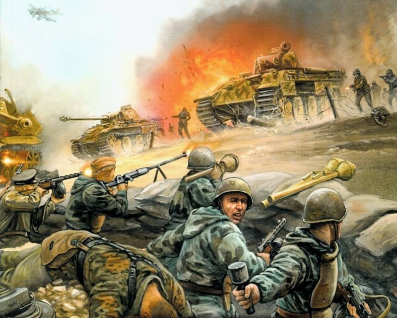 Атака красной армии в ВОВ арт