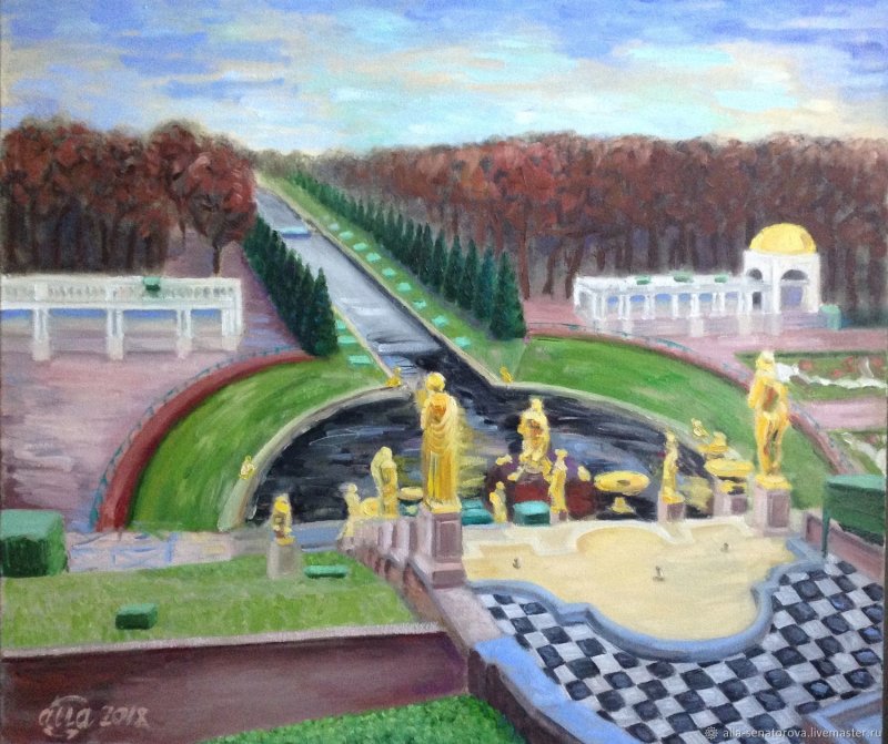 Петергоф в живописи
