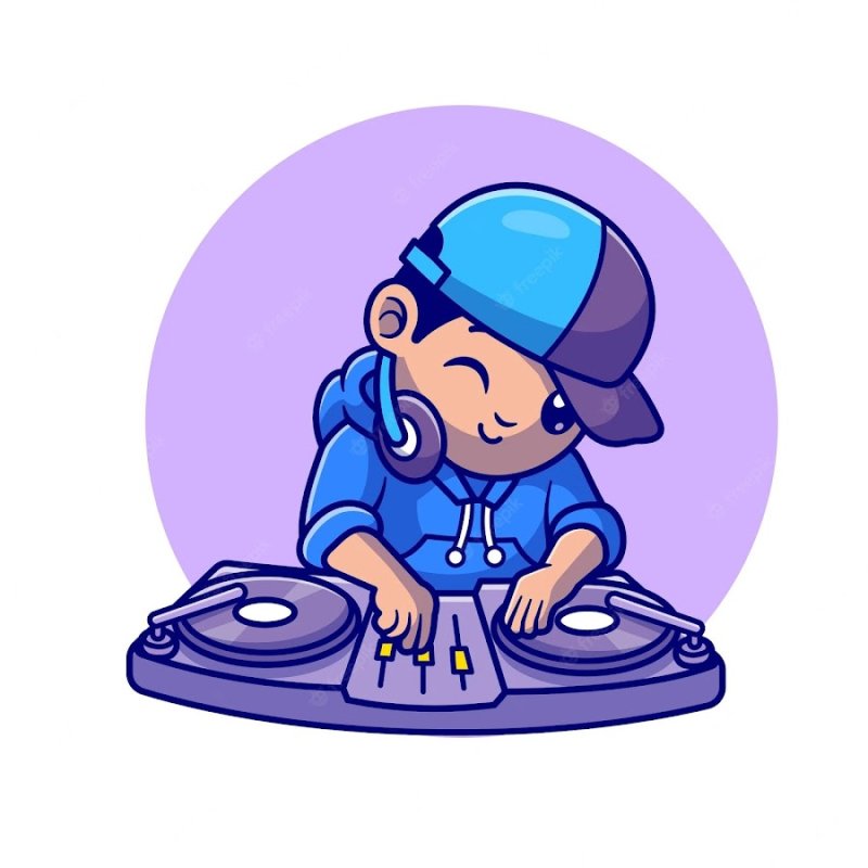 DJ cartoon