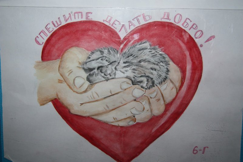 Рисунок на тему Милосердие