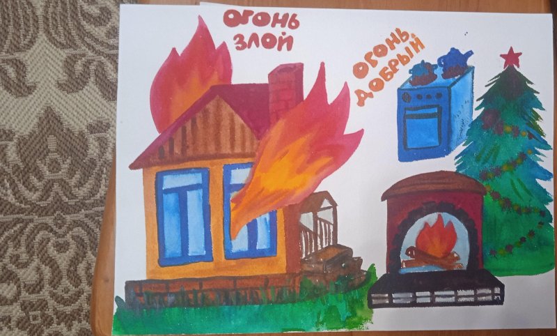 Аппликация тема: «злой, добрый огонь».