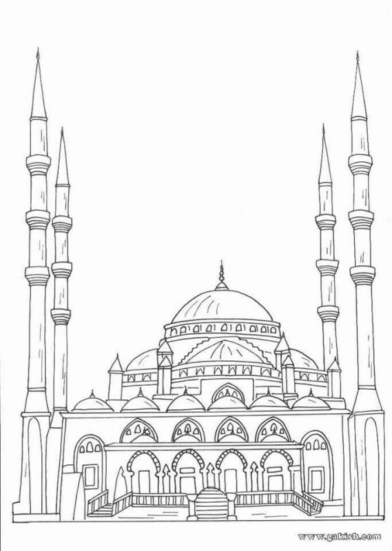 Мечеть сердце Чечни в Грозном рисунок