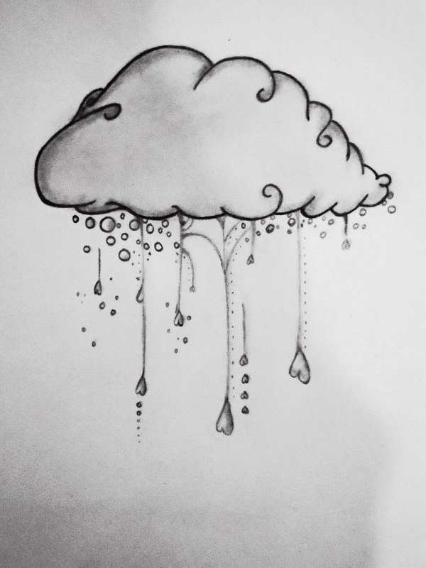 Дождь рисунок