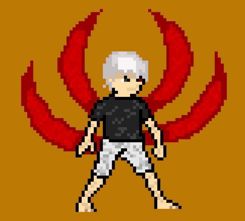 Канеки пиксель арт