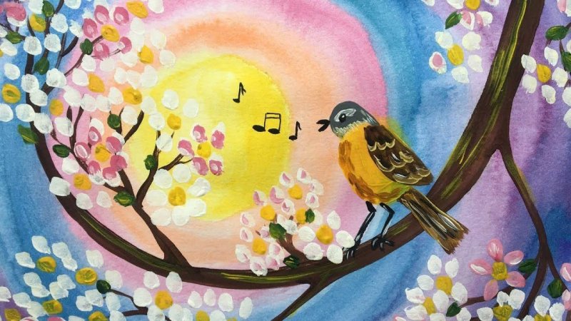 весна рисунки