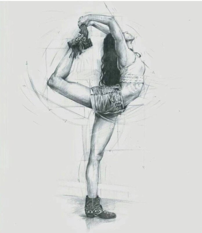 Рисунок танцующей девушки