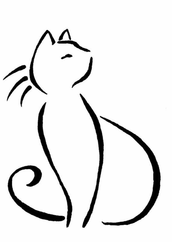 Контур кошки