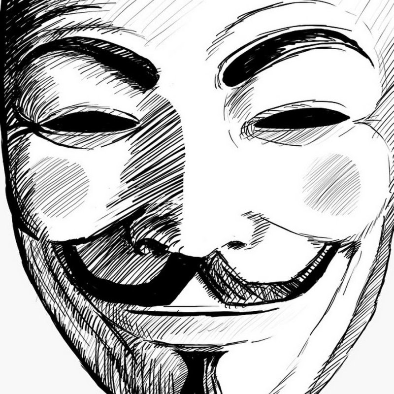 Маска рисунок карандашом