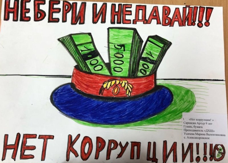 Рисунок на антикоррупционную тему