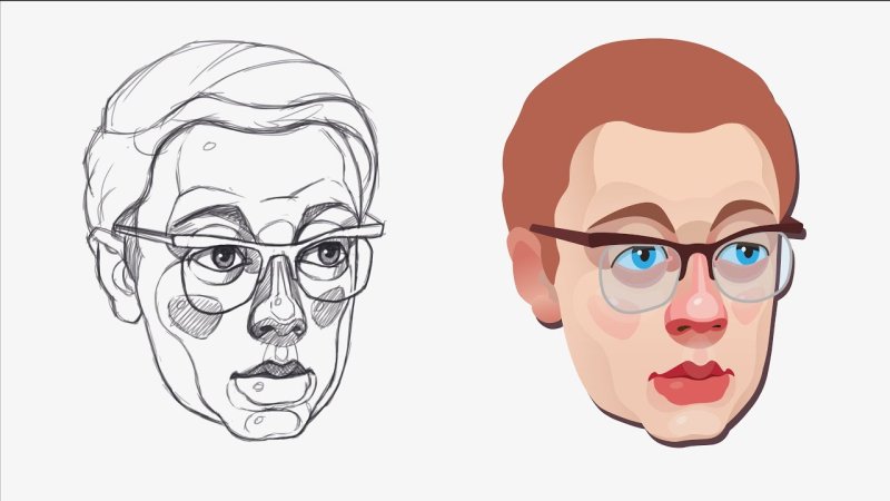 Портрет Шурика карандашом