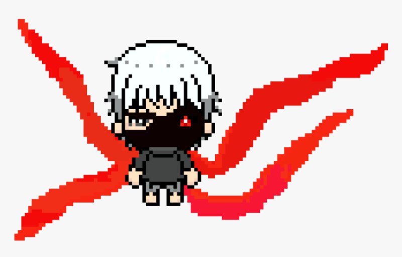 Канеки пиксель арт