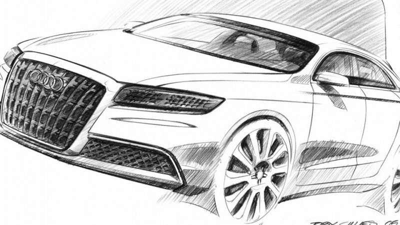 Audi q8 скетч