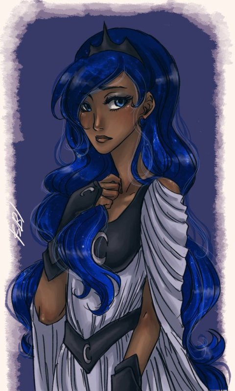 Princess Luna humanization Art