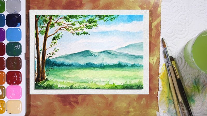 Рисунки гуашью