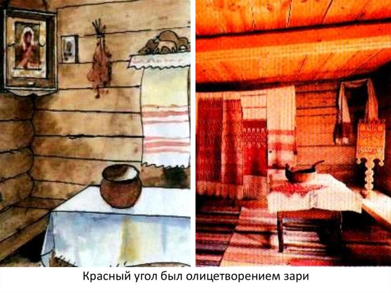 Внутреннее убранство русской избы