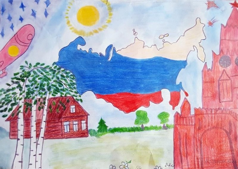 Тема для рисования"Родина-Россия"