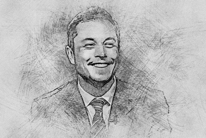 Elon Musk рисунок